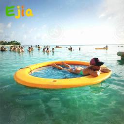 Doca Flutuante Inflável para Parque Aquático, Plataforma Flutuante, Rede para Lagos e Piscinas, Estoque, 8ft, 2.4m - Image 2
