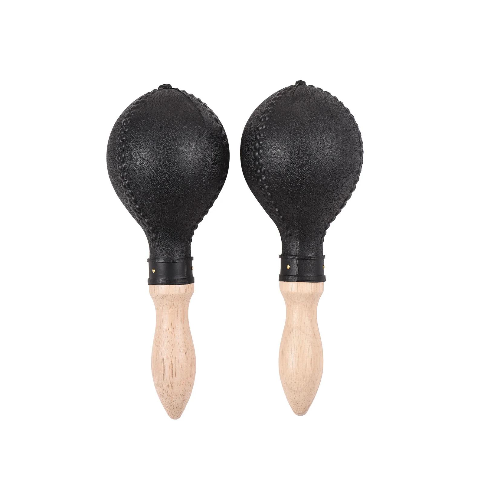Maracas-Instrumentos Musicais De Percussão De Martelo De Areia, Concha De Plástico, Puxadores De Madeira, Madeira Do Ritmo, Concerto, Festa, 1 Par, 25cm - Image 1