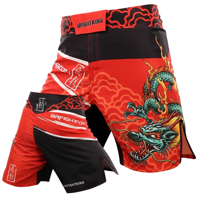 Shorts de Treinamento em MMA, Jiu-Jitsu e Muay Thai: Resistentes, Secagem Rápida e Confortáveis para Exercícios Intensos