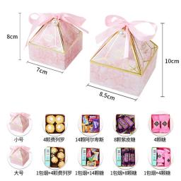 (10 peças/lote) rosa gem torre bronzeamento caixa de doces presentes de casamento para convidados festa de aniversário decoração embalagem abastecimento do evento b015 - Image 6