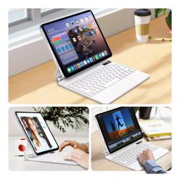 Teclado Magnético Rgb + Capa Para Apple iPad Pro 11 2018-2022 Air 4 Air 5 Air 6 11" - Image 6