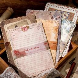 Oco Material do laço papel, todas as coisas série secreta para fazer cartão, fundo artesanal, DIY Scrapbooking, artesanato suprimentos, 10 pcs - Image 2