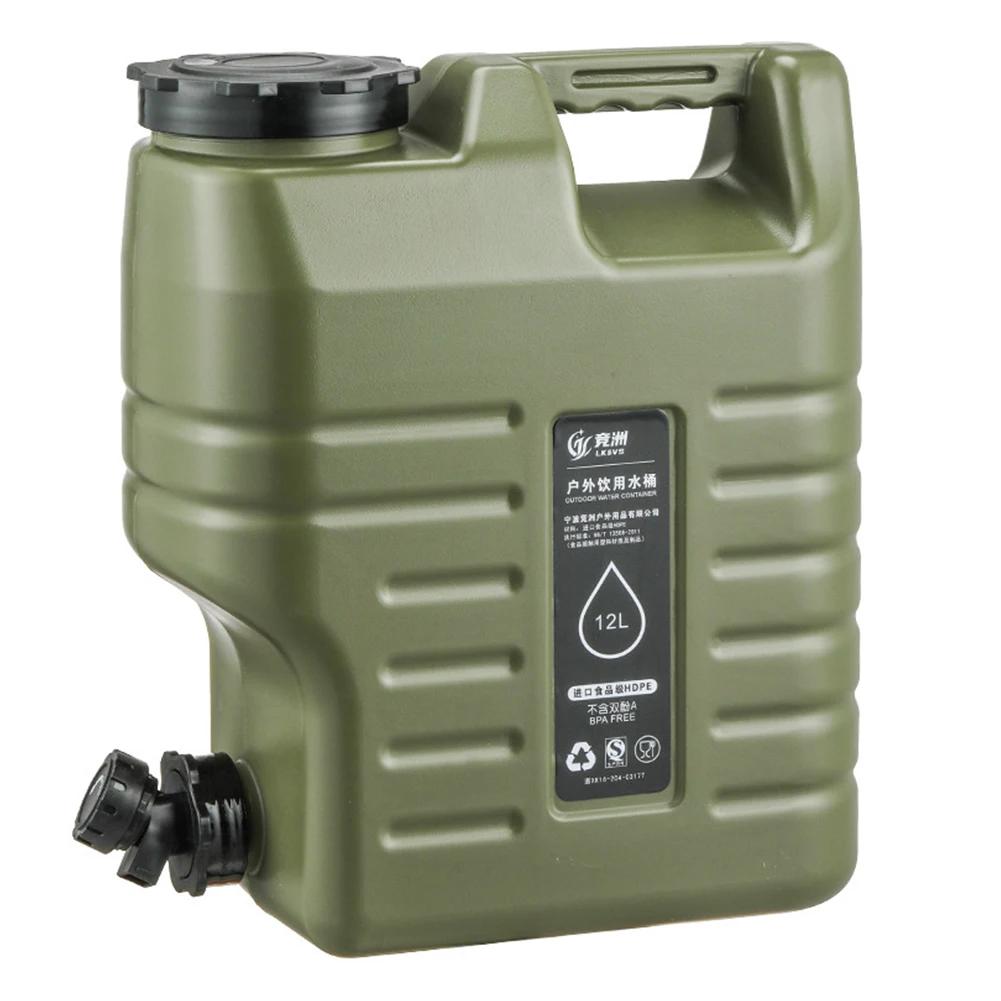 Portátil BPA Balde de água livre, acampamento ao ar livre, caminhadas armazenamento de emergência, recipiente de água, PE, comestível, 3,2 galões, 12L - Image 1