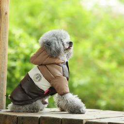 Colete de algodão impermeável para animais de estimação, roupas luxuosas para cães, casaco chihuahua, fantasia de cachorro, buldogue francês, quente, inverno - Image 1