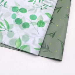 Padrão de Folha Verde Papel De Tecido, Perfeito para Embrulho, Artesanato DIY, Decorações De Festa De Casamento, 50x35cm, 20 Folhas - Image 5