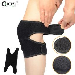 Joelheiras pretas para dança de voleibol e ioga, mulheres e homens, suporte para patela, protetor de fitness, equipamento de trabalho 1pc - Image 1