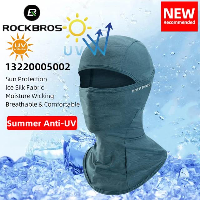 Máscara UV e Balaclava Rockbros: Proteção Solar e Conforto para Ciclismo e Esportes ao Ar Livre