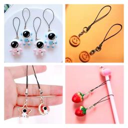 Cabo de nylon iyoe multocolor com fecho de lagosta chaveiro cordão conector de corda rosca para saco de boneca de artesanato diy fazendo jóias - Image 3