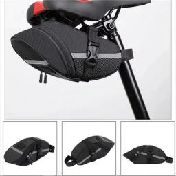1 pc saco de sela da bicicleta mountain bike saco de cauda saco de almofada dobrável saco de armazenamento saco de equipamentos de ciclismo acessórios - Image 2