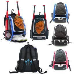 Baseball Bat Mochila com Cerca Gancho e Sapatos Compartimento, Saco De Esportes, Multi Bolsos, Jovem Adulto - Image 1