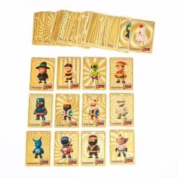 Shiny Gold e Silver Foil Shiny Coleção Cartões, Stumble Guys, Anime Jogo de Tabuleiro, Flash Figure, Trading Card, Aniversário e Presente de Natal, 55PCs por Conjunto - Image 3