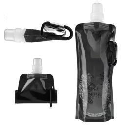 Bolsa de água portátil dobrável para esportes ao ar livre, Garrafa plástica criativa, Suprimentos para caminhadas e corrida, 500ml - Image 5