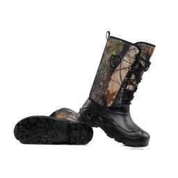 Novos sapatos masculinos camuflados Big Tree, botas de neve de cano alto, botas de pesca impermeáveis, botas de pelúcia de inverno - Image 2