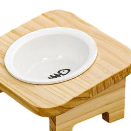 Tigelas Pet Elevadas Portáteis, 15 ° Alimentador De Gato Inclinada, Alimentador De Cerâmica - Image 5