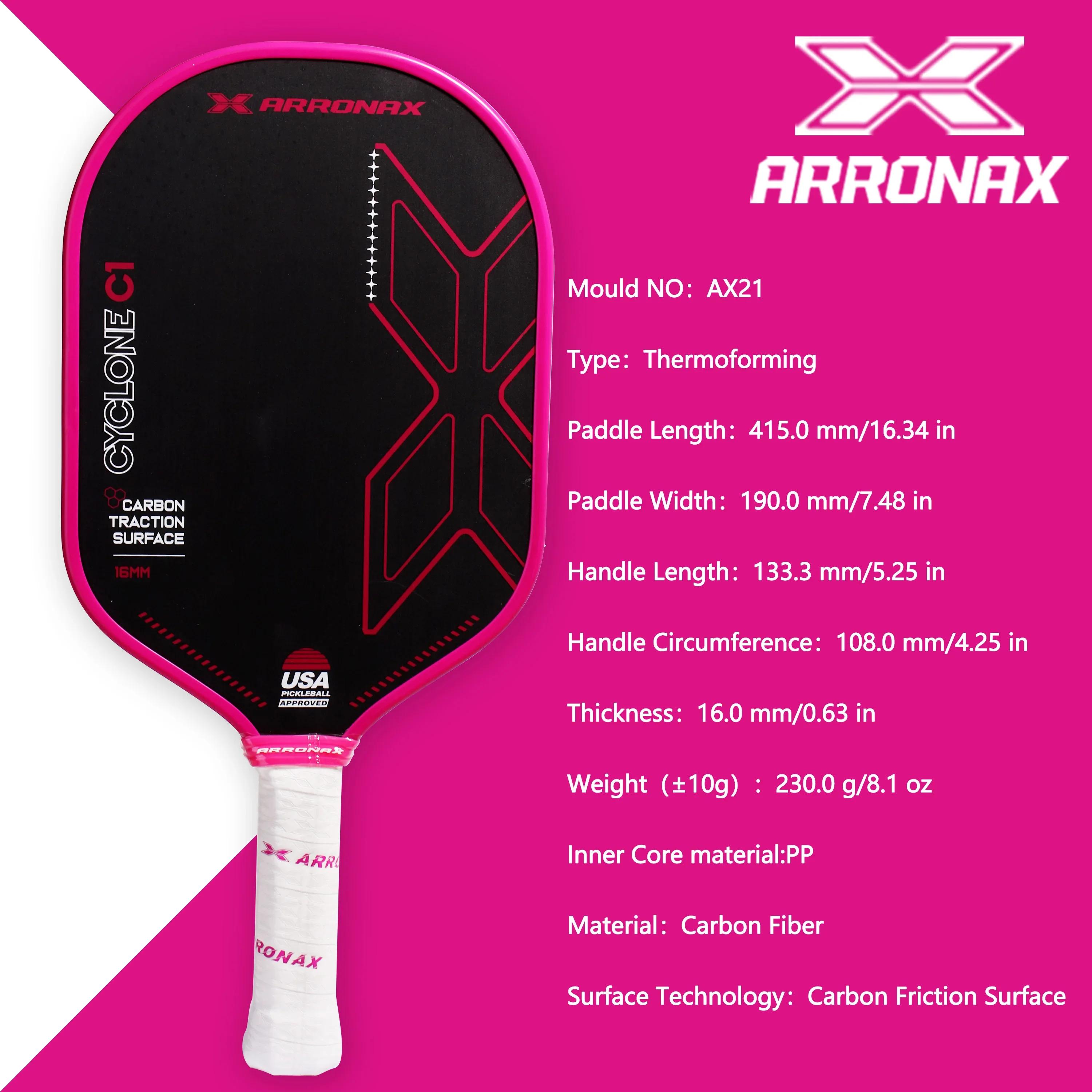 ARRONAX-USAPA Thermoformed Pickleball Paddle Racket, Qualidade Premium Borda, Material De Fibra De Carbono, Desempenho Popular, Nova Chegada - Image 1