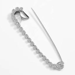 10/5 pçs tom de prata strass alfinetes de segurança grandes alfinetes de segurança acabamento de níquel alfinetes de segurança sortidos para artesanato de arte - Image 5
