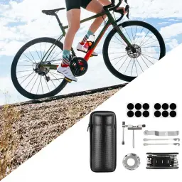 Kit de reparo de bicicleta kit de remendo de pneu acessórios de bicicleta kit de remendo de pneu manutenção básica kit de ferramentas de bicicleta para bicicletas de montanha de estrada - Image 5