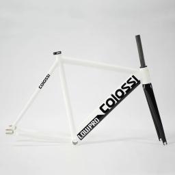 Colossi-quadro de câmbio fixo para moto Track, quadro 700C, alumínio, garfo em carbono, alta qualidade, peças de bicicletas, 53/55cm - Image 4