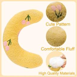 Almofada em forma de U para animais, travesseiro para cães e gatos, proteger a coluna cervical, macio e confortável, filhotes e cama de gato, brinquedo - Image 2