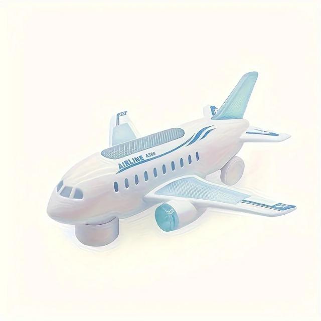 Brinquedo Avião de Passageiros Elétrico Infantil com Luzes e Som