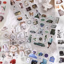 Mohamm-Adesivos decorativos criativos para Scrapbooking, DIY Arte Artesanato Colagem, dias ensolarados em todos os momentos, 2 folhas - Image 2