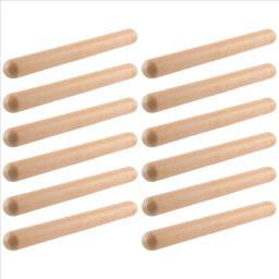 Instrumento De Percussão Musical Para Crianças, Claves De Madeira, Bastões De Ritmo, Brinquedo, 6 Pares - Image 3