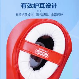 PU Sanda Boxe Capacete para Crianças, Proteção Espessada, Taekwondo Headguard Set, Artes Marciais Headguard - Image 4