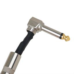 Cabo Pedal de Efeitos Guitarra, Instrumentos Patch Cord, Fio Efeito Guitarra Elétrica 6,35, Cabeça de Metal, Acessório de Alta Qualidade 15cm - Image 3