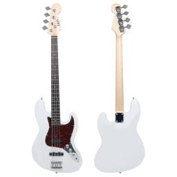 Guitarra Baixo elétrico com saco cordas, Bege corpo, desempenho profissional do jogo, acessórios Tuner, 4 cordas - Image 2