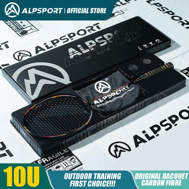 Alpsport Raquete de Badminton AIR 10U Ultraleve 52g 100% Fibra de Carbono