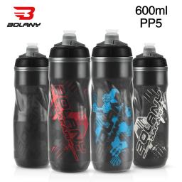 BOLANY-Garrafa De Água De Bicicleta, Squeeze Out, PP5 Dupla Camada, Protegido Por Calor E Gelo, Ginásio De Fitness, Taça De Esportes Ao Ar Livre, 600ml - Image 1