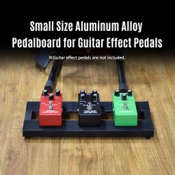 Liga de alumínio Pedalboard para efeito guitarra, tamanho pequeno Pedal placa, saco de transporte, acessórios, 15 × 4,5 polegadas, 9 polegadas - Image 6