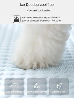 Esteira de resfriamento e almofada para dormir, Respirável e absorvente, Adequado para cães e gatos de pequeno e médio porte, Dormir e descansar, Verão - Image 3