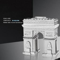 Triunfal arco-como 3d metal puzzle, corte a laser modelo kits, brinquedo diy para crianças - Image 4