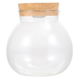 Micro Garrafa De Vidro Paisagem com Luz LED, Bola De Boca, Vaso De Musgo, Terrário Hidropônico, Recipiente Do Tanque De Peixes - Image 1