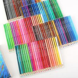 Conjunto de lápis colorido profissional infantil, pintura a óleo, pincéis de arte, encaixotados para crianças, material escolar, caneta lápis, 48 cores, 72 cores - Image 3