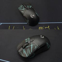 Fita antiderrapante do aperto do mouse, Adesivo artesanal de skate, Pele de lagarto, Sugar o suor para Logitech G403 G603 G703, 1Pc - Image 6