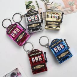 Mini cassino sorte charme jackpot chaveiros bolsas charme pingente chaveiro novidade presentes para mulheres - Image 2