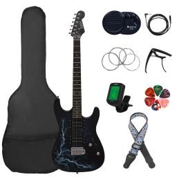 Guitarra Elétrica com Bolsa Strap, Maple Lightning, 6 Cordas, 39 Polegada, 21 Trauts, Necessário, Peças e Acessórios - Image 1