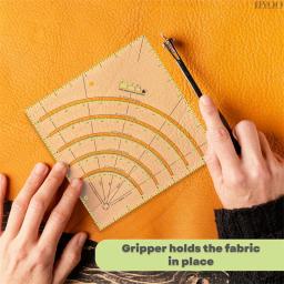 Multifuncional Patchwork Cloth Quilting Régua, Arcs e Fan Quilt Circle Cutter, DIY Costura Artesanato Ferramentas, Novo - Image 1