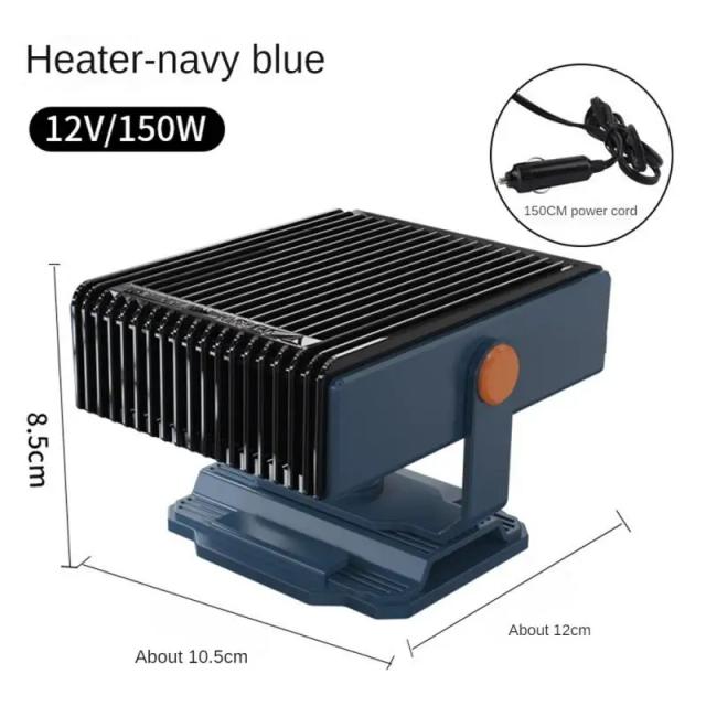 Aquecedor Portátil de Carro 150W 12V: Desembaçamento e Degelo Eficientes com Baixa Perda de Potência
