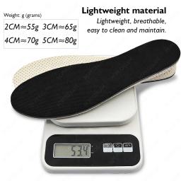 Inserções de elevação do salto duro respirável para homens e mulheres, palmilha para aumentar a altura, elevadores de sapatos, almofada mais alta, Eva, 2 cm, 3 cm, 4 cm, 5cm, 1 par - Image 5