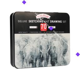 Esboçando Lápis Set para Artistas Profissionais, Esboço Tool Kit, Art Supplies, Caixa de Presente, 70pcs - Image 2