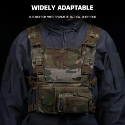 Tactical Molle peito Rig Acessórios, arneses Expansão, Airsoft Mag Titular, Placa de navegação ao ar livre, Telefone Portador Anexo - Image 3
