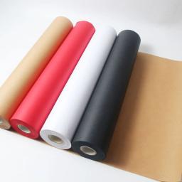 Papel Kraft Ambiental para Artesanato, Papel de Embrulho, Flores e Presentes DIY, Tampão Degradável, 30cm x 5m - Image 1