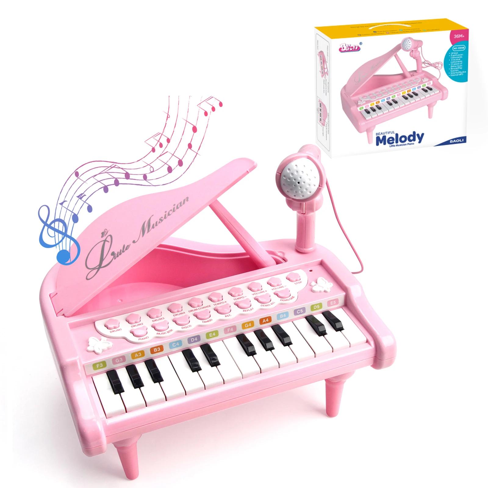 Teclado eletrônico infantil com microfone, mini piano brinquedos, instrumento musical, brinquedos educativos para criança, presentes - Image 6