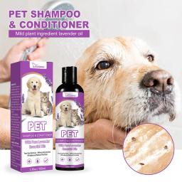 Shampoo amaciante para cabelos, Gel de banho, Removendo ácaros e sujeira, Lavagem corporal para cachorro e gato, Gel de banho de limpeza para animais - Image 3
