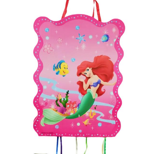 Festa da Pequena Sereia Ariel: Pinata e Suprimentos Encantadores para Aniversário de Meninas