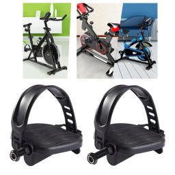 Exercício bicicleta pedais com alças ajustáveis, Fitness equipamentos, acessórios, 1 par - Image 2
