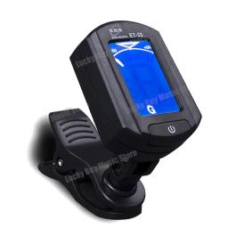 Afinador para guitarra acústica, com lcd digital, para baixo, violino, cavaquinho (preto), 15 peças - Image 4